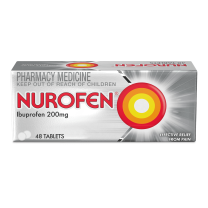 Nurofen Pain Relief Tablets Ibuprofen 200mg 48