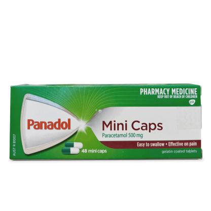 Panadol 500mg Mini Caps | Pack of 48 | Mens Health Downunder