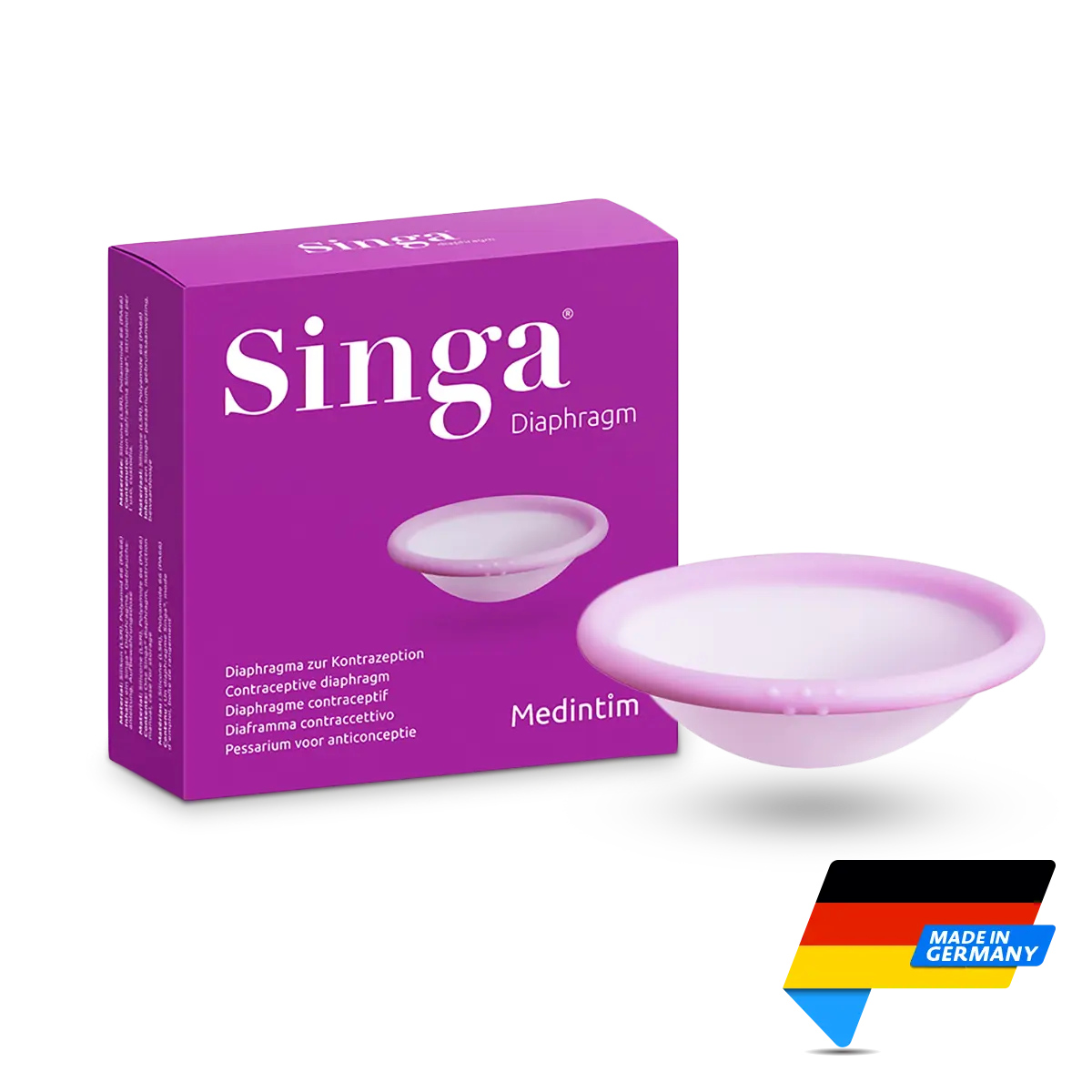 Singa Diaphragm | Pack and Product | Made in Germany | Mens Health Downunder