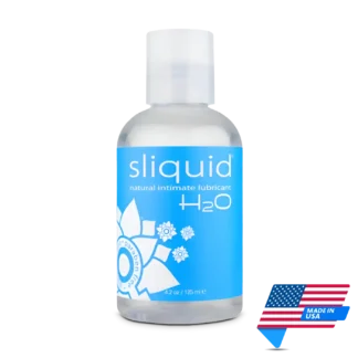 Sliquid H2O Naturals pH Balanced Lubricant 125ml | Made in USA | Mens Health Downunder