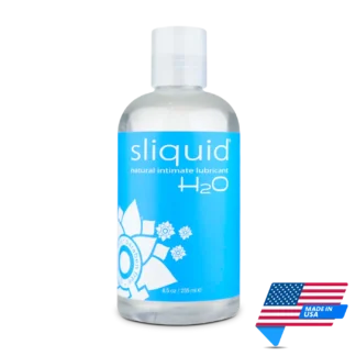 Sliquid H2O Naturals pH Balanced Lubricant 255ml | Made in USA | Mens Health Downunder