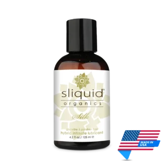 Sliquid Organics Silk Hybrid Intimate Lubricant 125ml | Made in USA | Mens Health Downunder