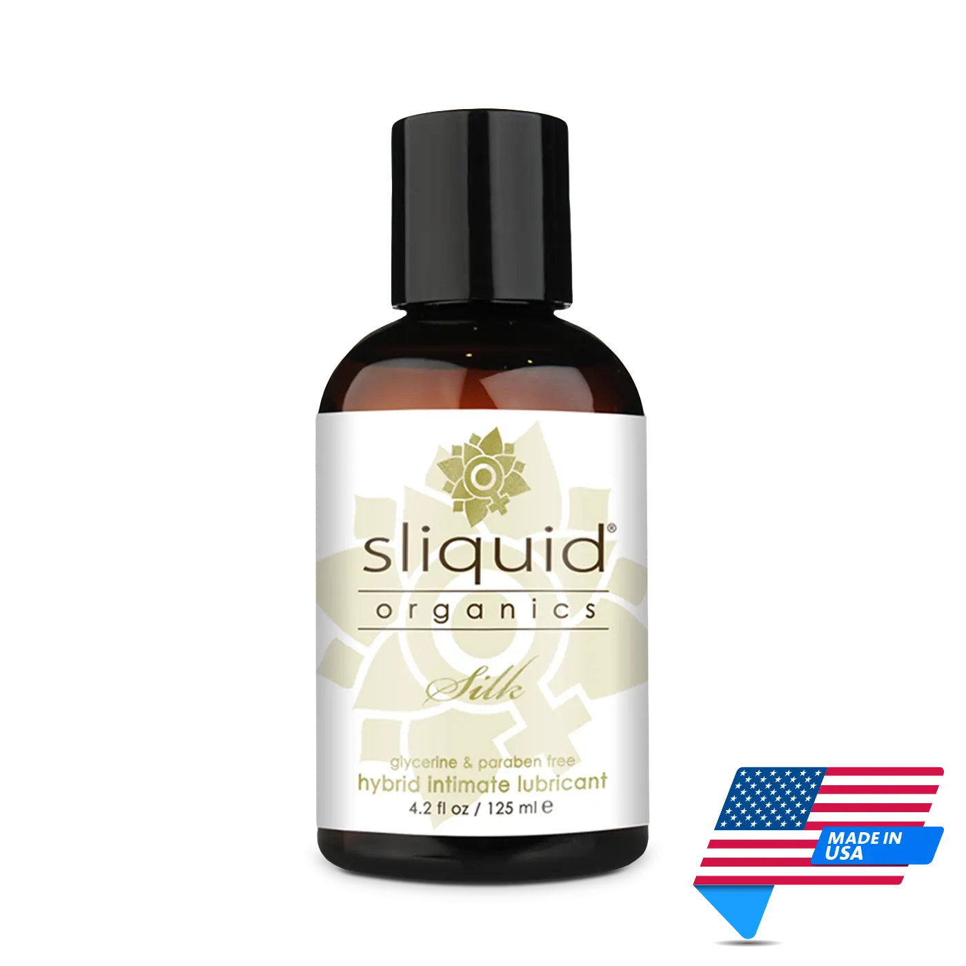 Sliquid Organics Silk Hybrid Intimate Lubricant 125ml | Made in USA | Mens Health Downunder