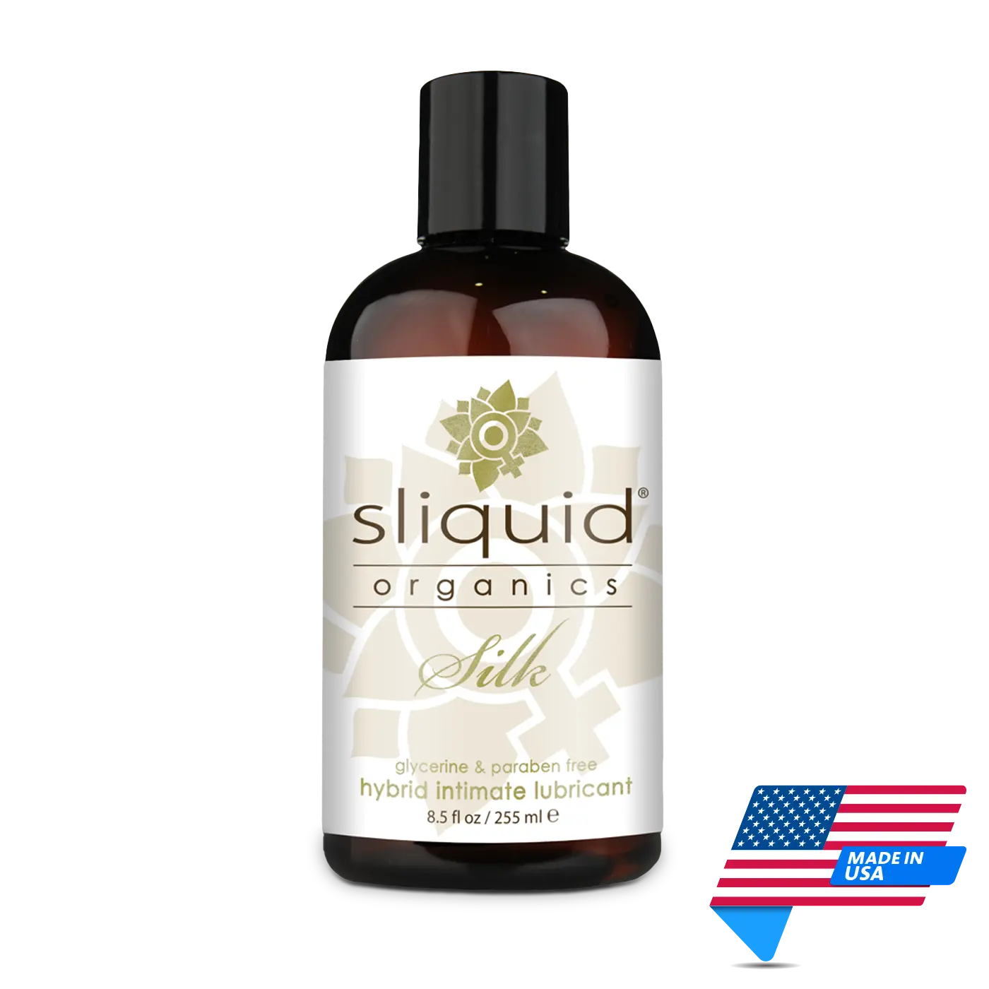 Sliquid Organics Silk Hybrid Intimate Lubricant 255ml | Made in USA | Mens Health Downunder