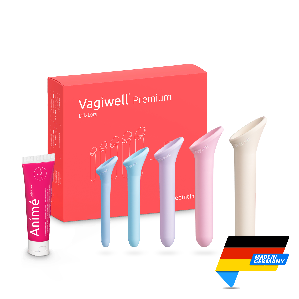 Vagiwell Dilators | Premium Set x5 | Made in Germany | Mens Health Downunder